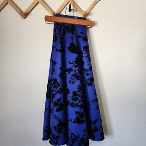 Faith and Joy by Monteau Blue Floral Skirt